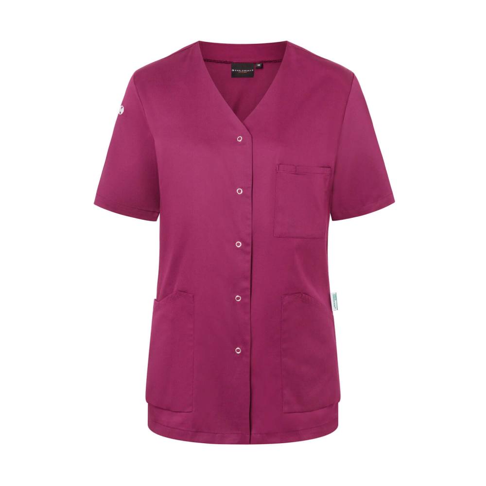 KARLOWSKY Essential | Damen Kurzarm-Kasack (fuchsia) KS63